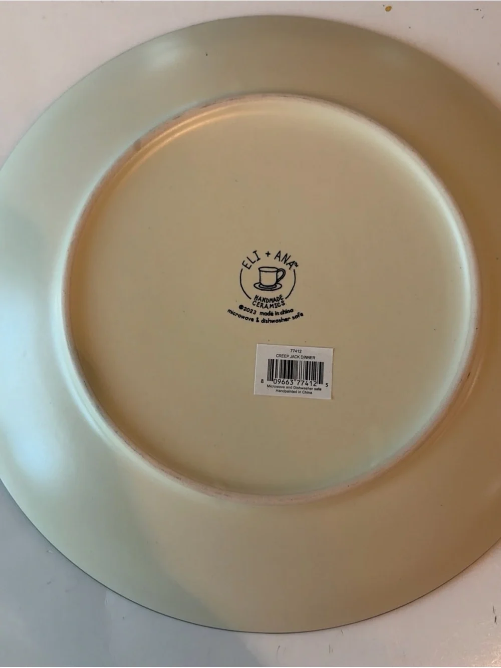 Eli + Ana Creep Jack O Lantern Pumpkin Dinner Plate 10.5” NWT